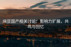 麻豆国产相关讨论：影响力扩展，共鸣与回忆