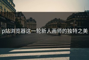 p站浏览器这一轮新人画师的独特之美