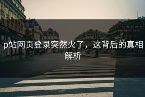 p站网页登录突然火了，这背后的真相解析