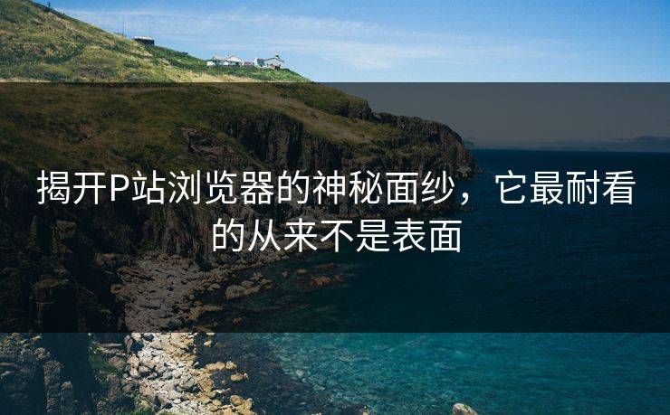 揭开P站浏览器的神秘面纱,它最耐看的从来不是表面 揭开P站浏览器的神秘面纱,它最耐看的从来不是表面